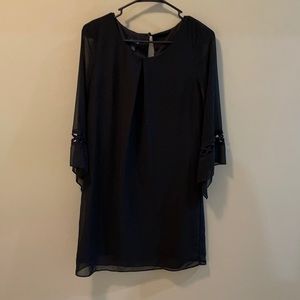 Long sleeve black dress